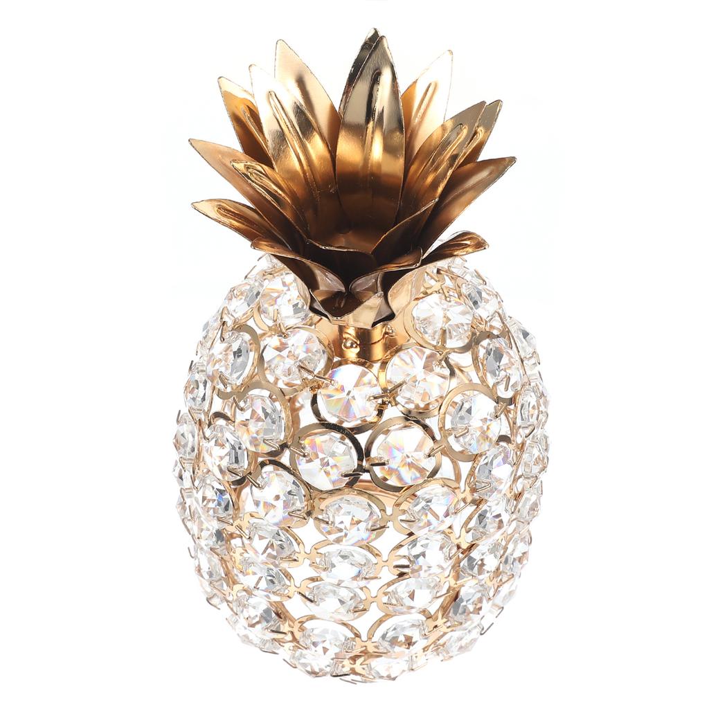 Crystal Beads Pineapple Decor Living Room Tabletop Ornament Home Office Desktop Decoration Crystal Pineapple Figurine