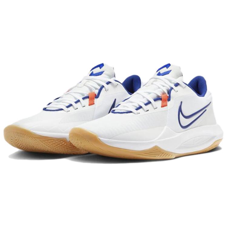 Nike Precision 6 White Deep Royal Gum Men Sneakers Deep-Royal-Blue HV1796-141
