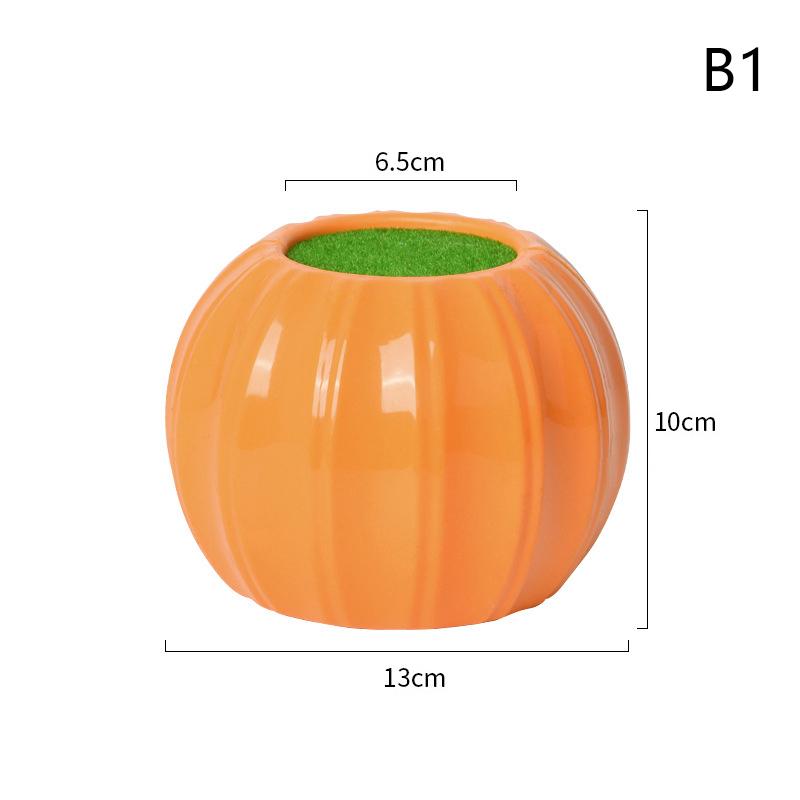 

Имитация Тыквенная Ваза Пластиковая Ваза для Цветочной Композиции Органайзер для Мелочей Украшения для Столешницы в Гостиной Домашний Сад Декор