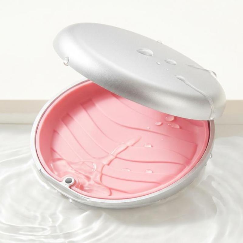 1Pcs Dental Retainer Case with Mirror BPA-Free False Teeth Protective Aligner Tray Storage Box for Adults Kids Oral Care