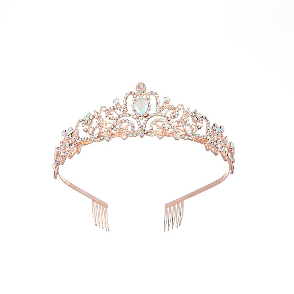 

Европейский легкий роскошный свадебный венец для невесты, повязка на голову, свадебная фотография, темпераментная корона, свадебное платье, корона, внешняя торговля, прямые продажи