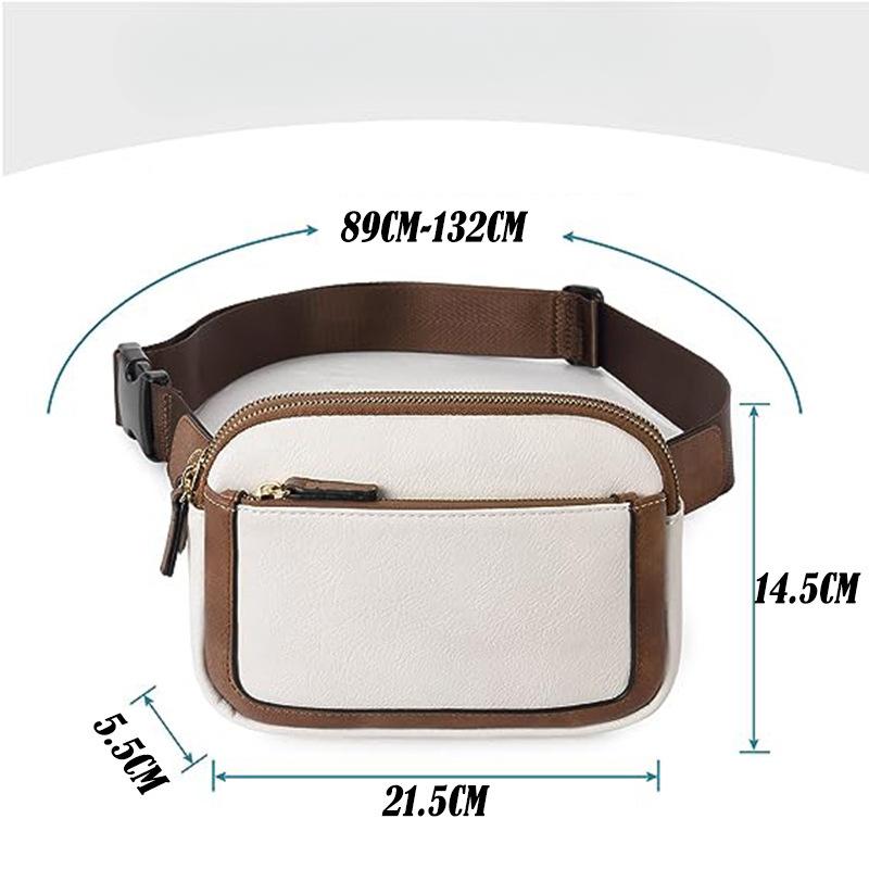 Bolsa transversal, bolsa de cintura, bolsa de ombro ajustável para esportes ao ar livre, bolsa de cintura feminina