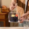 4-inch Transparent Cake Box with Handle