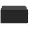 Wall Mounted Side Table Black 59 X 34.5 X 17 Cm