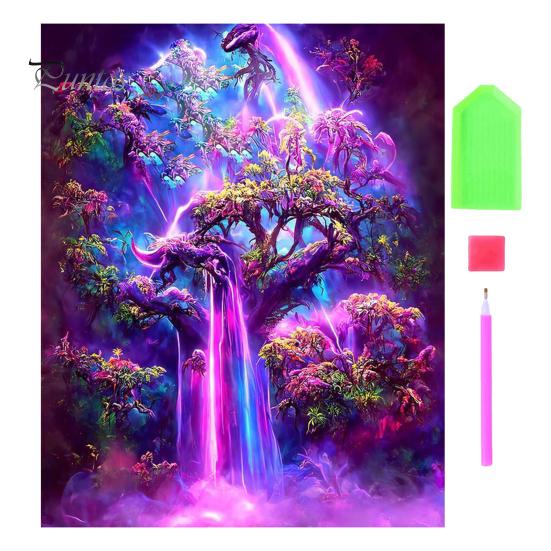 

1 комплект, большое дерево, горный хрусталь, картина с холстом, дрель, ручка, восковая пластина, 5D полная дрель, сделай сам, поделки, горный хрусталь, художественный набор для рисования, подарки для начинающих, девочек и мальчиков B