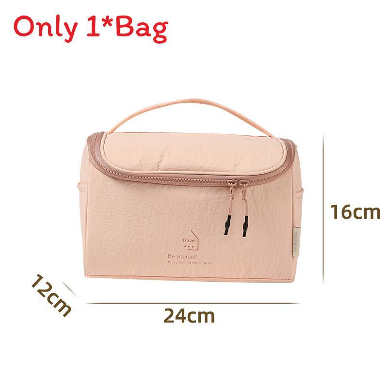 Modern Simple Nylon Makeup Organizer With Multipurpose Storage For Travel