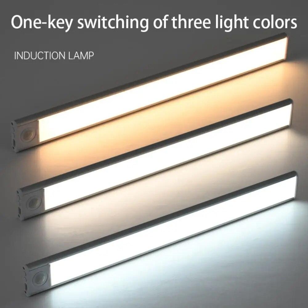 Nachtlicht 20/30/40/50cm Ultra-dünnes LED-Licht Schranklicht Bewegungssensor Kabellos Typ-C Für Küche Schlafzimmer Kleiderschrank Beleuchtung