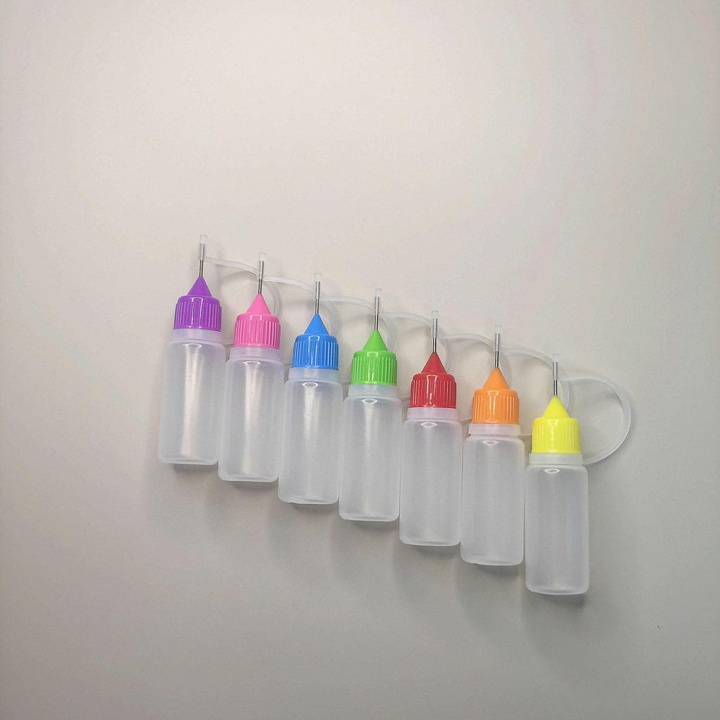 10ml Tragbare Plastikflasche zum Abfüllen von Nagellackentferner, E-Liquid, Tätowierfarbe und Pigmenten