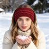 Fashionable Twist Knit Head Wrap Winter Headbands for Women Thickened Knitted Ear Warmers Cold Thermal Protection Ears And Forehead Weather