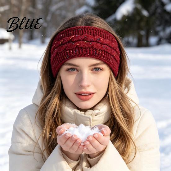 Fashionable Twist Knit Head Wrap Winter Headbands for Women Thickened Knitted Ear Warmers Cold Thermal Protection Ears And Forehead Weather