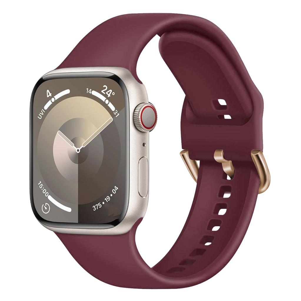 Silicone Strap For Apple Watch Band 11 10 9 8 7 46mm 42mm 45mm 41mm Ultra 3 49mm Sports Bracelet iWatch 6 5 4 SE 44mm 40mm Belt