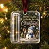 3D Acrylic Christmas Money Jar Hanging Ornament Cash Gift Holder Christmas Tree Decoration Small Gift Container for Graduation Holiday Stocking