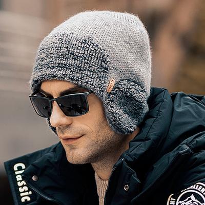 Neue Unisex-Winter-Strickmütze mit Ohrenschutz, modische Beanie-Mützen für Männer und Frauen, Outdoor-Mütze mit Ohrenklappen, klassische Warmhaltemütze
