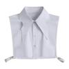 Elegant Half Shirt Blouse, False Collar, Detachable Dickey Collar for Ladies Layering Under Tops