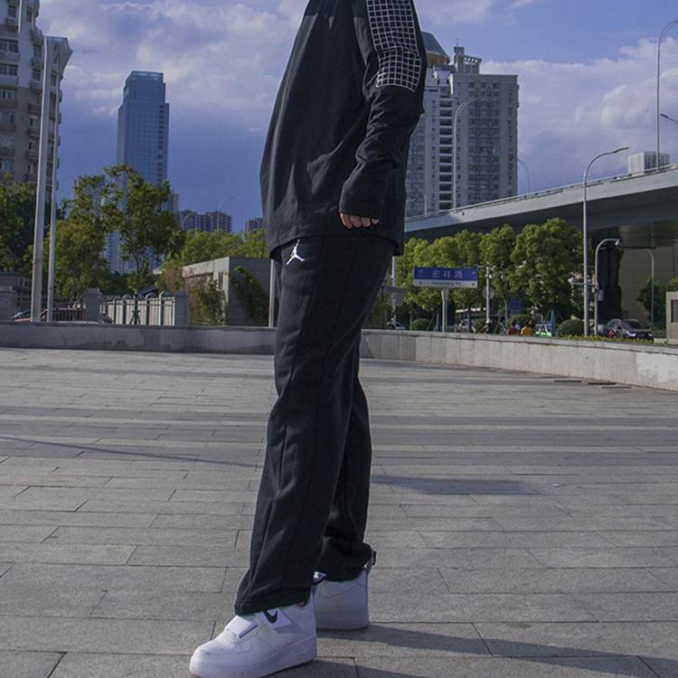 Air Jordan Pletené Ležérní Sportovní Fleecové Kalhoty Pánské Spodky Černé BQ9237-010
