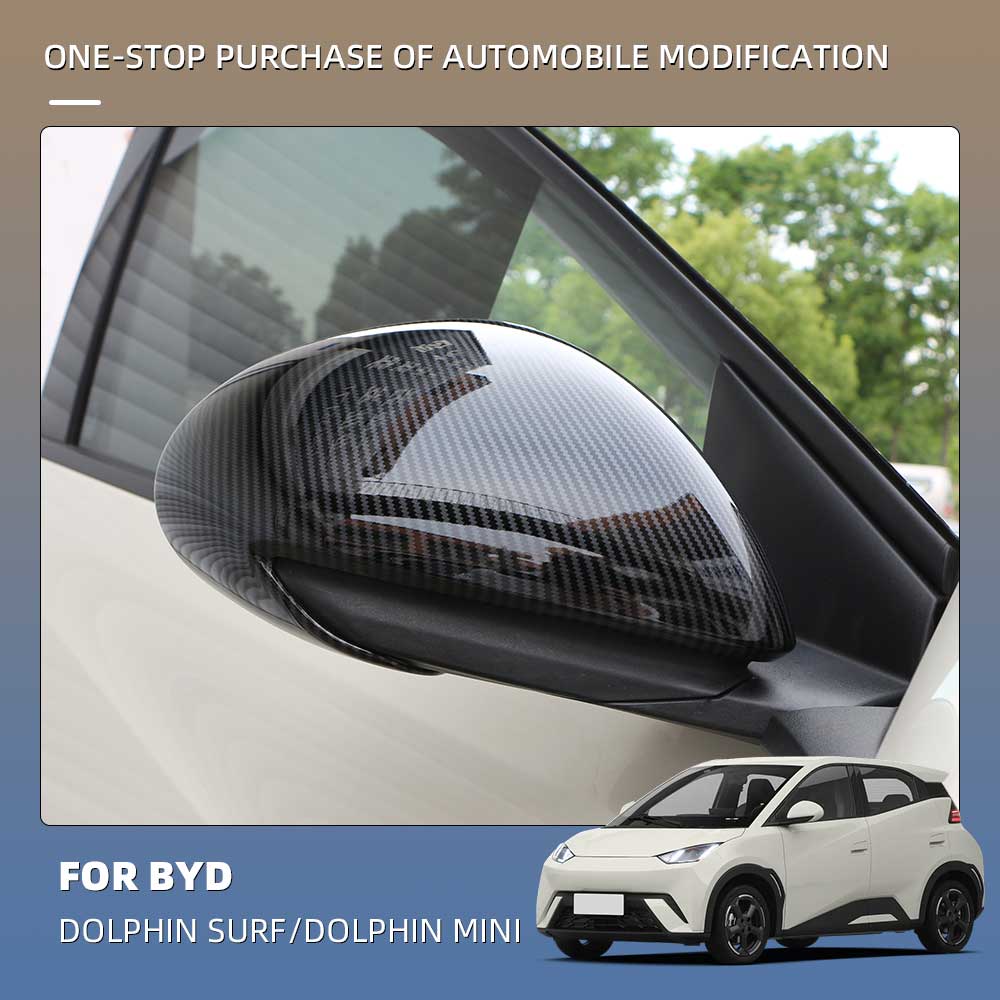 Car Rearview Side Mirror Covers For BYD Dolphin Mini Seagull Dolphin Surf 2025 2025 2Pcs Decoration Sticker Trim Accessories
