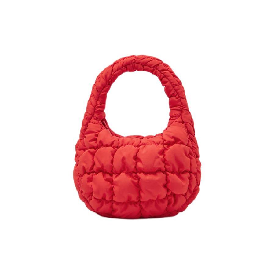 New COS Recycled Polyester Cloud Bag, Handbag Women's Red 1218145002
