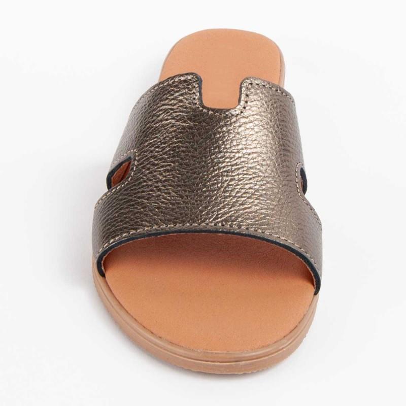 Women's Leather Sandal. Purapiel Hacca2 102709