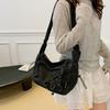 Denim Crossbody Bag Women's Underarm Bag Multi-Pocket Shoulder Bag