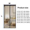 Magnetic Screen Door Curtain Mosquito and Insect-Proof Mesh Door Curtain Magnetic Sealing Device for Window and Door Screens