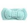 Infant Baby Girls Flower Elastic Crochet Hairbands Headband Photo Props Blue