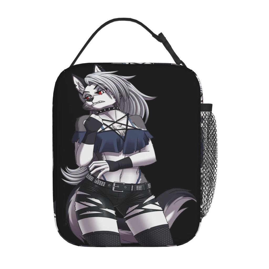 Helluva Loona Insulated Lunch Bag High Capacity Reusable Thermal Bag Tote Lunch Box School Picnic Men Women