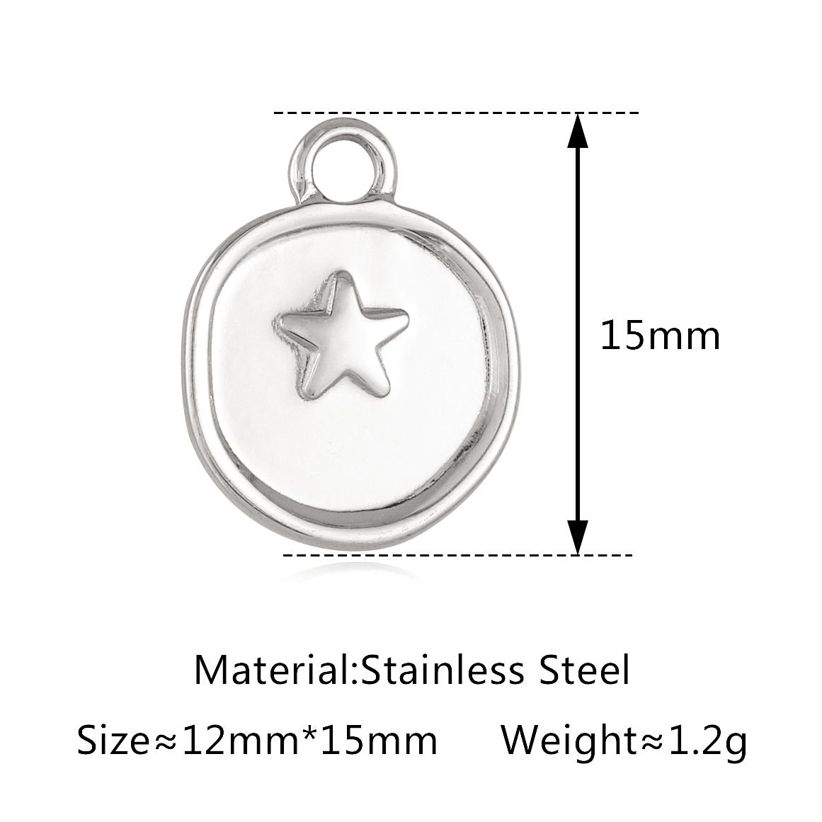 3Pcs Ocean Beach Pendants Sea Shells/Crab/Coconut Tree Charms Stainles Steel Sea Marine Animal Charm DIY Necklace Jewelry Making