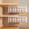 Large Capacity Underwear Storage Basket Under Shelf Pure Color Hanging Organizer Under Cabinet Basket Design