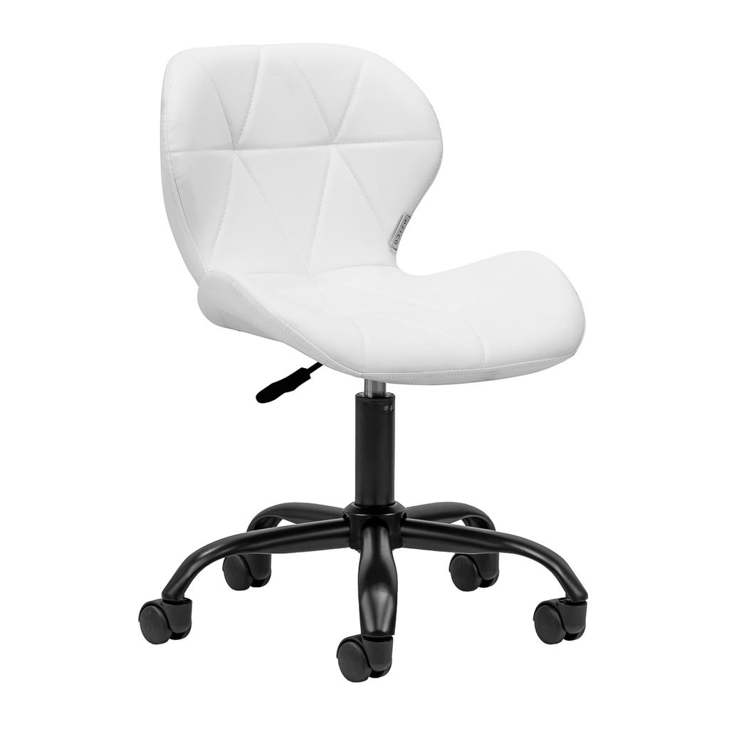 Taboret Kosmetyczny Qs-06B Czarno Biały