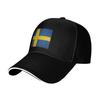 Sweden Swedish Flag  Cap Casual Baseball Caps Adjustable Hat Hip Hop Summer Unisex Baseball Hats Customizable Polychromatic