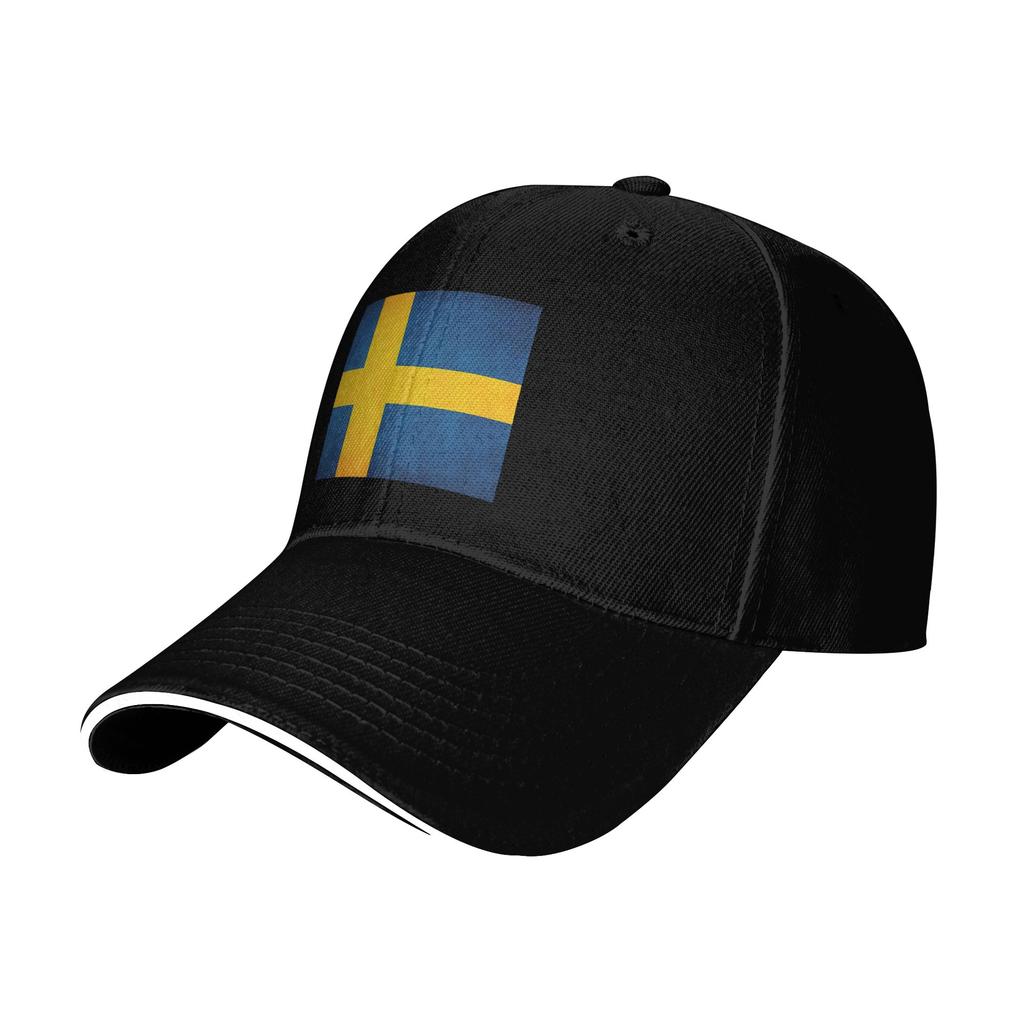 Sweden Swedish Flag Cap Casual Baseball Caps Adjustable Hat Hip Hop Summer Unisex Baseball Hats Customizable Polychromatic