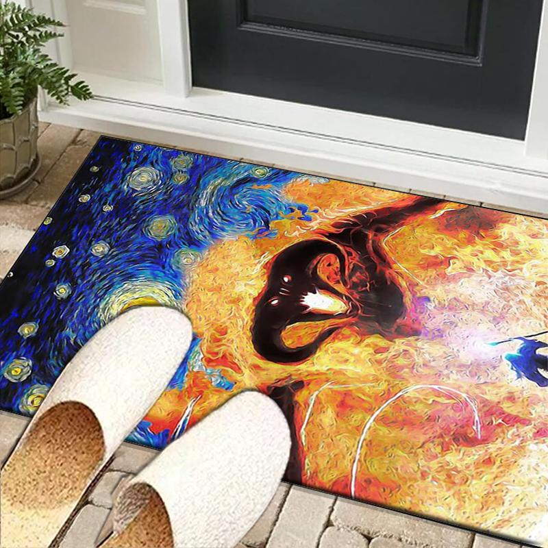 Middle-earth Map Adventure The Lord Office Rug Chair Mat, Game Carpet, Suitable for Front Door, Bedroom, Living Room, Desk, Holiday Gift