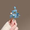 Fancy Design Fashion Fashion Maple Brooch Female Super Flash Rhinestone Leaf Pin Suit Coat Corsage Accessories