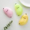 Brinquedo de Apertar Banana Desenho Animado Simulado Elástico Rebote Lento Banana Sorridente Fidget Toy Portátil Formato de Fruta Simulada Brinquedo Sensorial