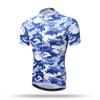 Mens Short Sleeve Cycling Jersey Camo Print Road Bike Biking
