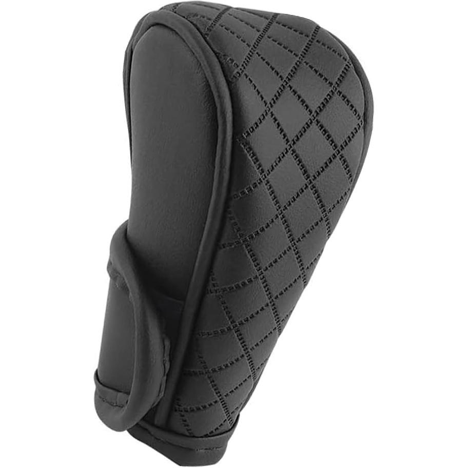 Cubierta de Palanca de Cambios MLY, Cubierta de Palanca de Cambios de Coche de Cuero Resistente a los Arañazos, Cubierta Protectora Antideslizante para Pomo de Palanca de Cambios, Cubierta Universal para Palanca de Cambios