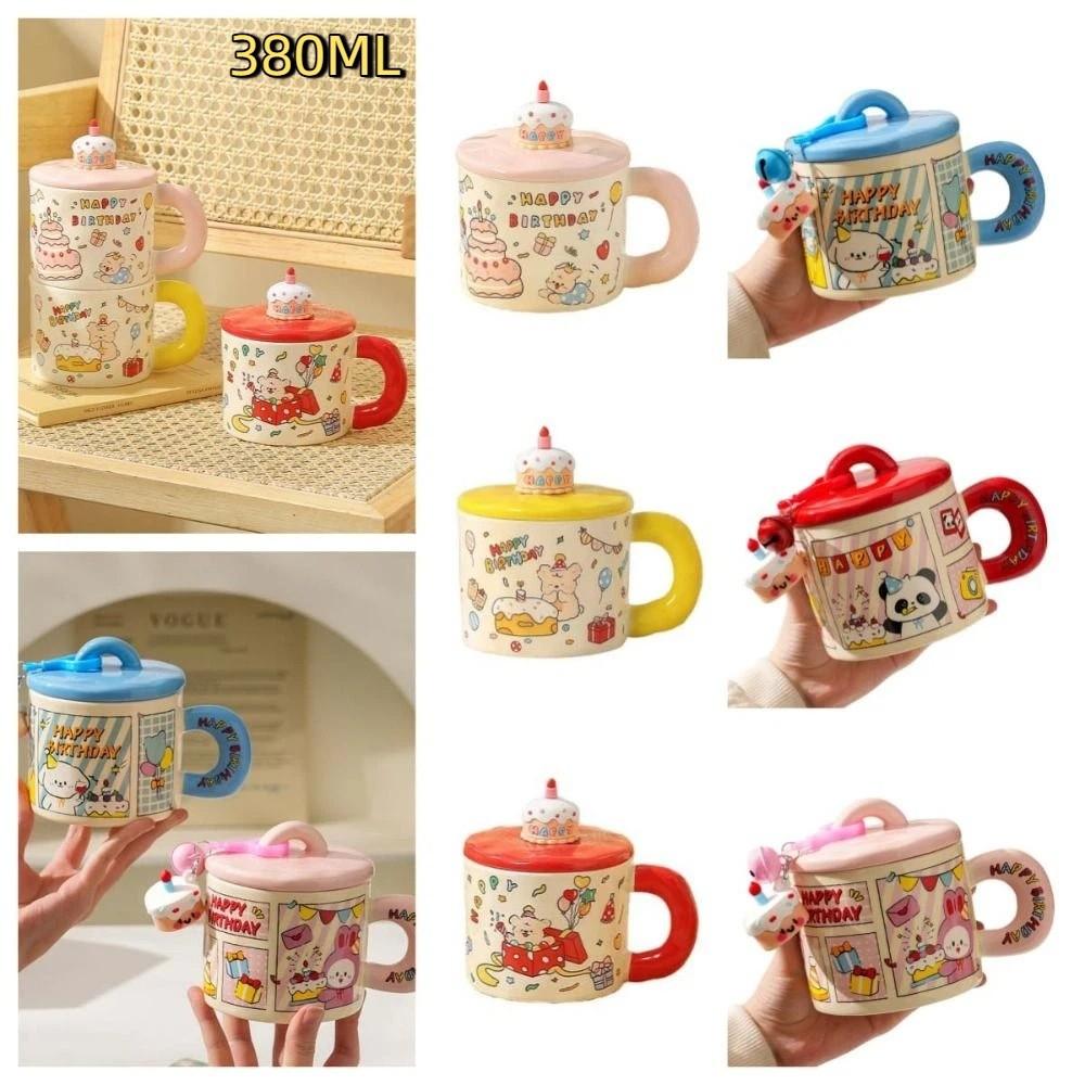 Ceramic Cartoon Ceramic Mug Cup Cartoon Animal Dog Coffee Mug Tea Cup  Valentine's Day Present