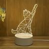 Creative Led Night Light Usb Plug Night Light Monochrome Bedside 3d Night Light