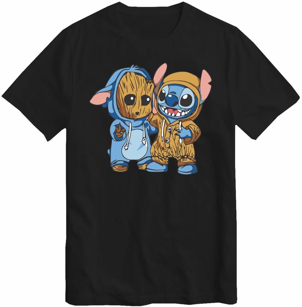 

Чудова футболка Грута Вартових Галактики Стіч Футболка-машап супергероїв Топ XL