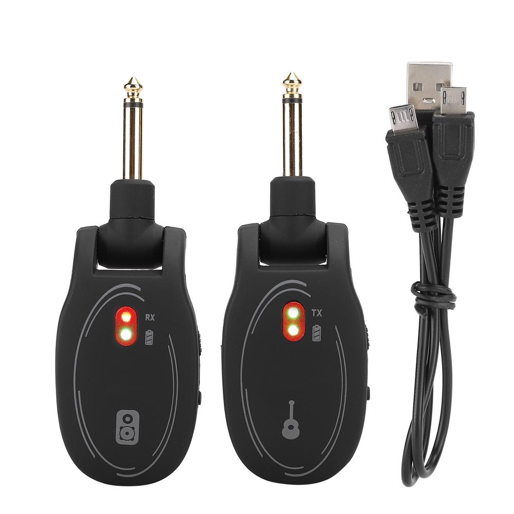 

L6 UHF Guitar Wireless Transmitter Receiver System with Built In Rechargeable Battery