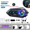 800mAh Motorcycle Helmet Bluetooth Headset Waterproof Voice Assistant Moto Earphone Motorbike Hands Free Wireless Headphone