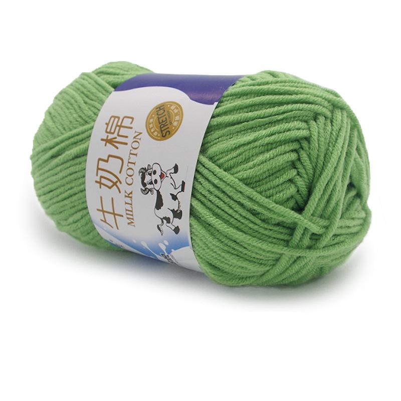 1Pc 50g Crocheting Milk Cotton Yarn Hand Knitting Sweater Blanket Hat Threads Crochet Amigurumi Bag Line 95m