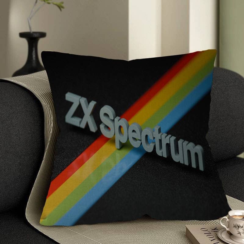 Retro Sinclair Zx Spectrum Personalized Pillow Cover Kids Bedroom Wild Party Decor Pillowcase Kid Birthday Shower Gift
