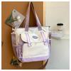 Borsa a Tote da Donna, Borsa a Mano Quotidiana di Grande Capacità, Borsa a Secchiello da Viaggio a Spalla, Borsa a Tracolla alla Moda, Cartella per Campus Scolastico