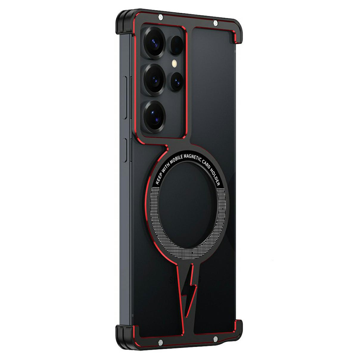 

For Samsung Galaxy S25 Ultra Magnetic Bumper Case Aluminium Alloy Metal Frameless Phone Cover