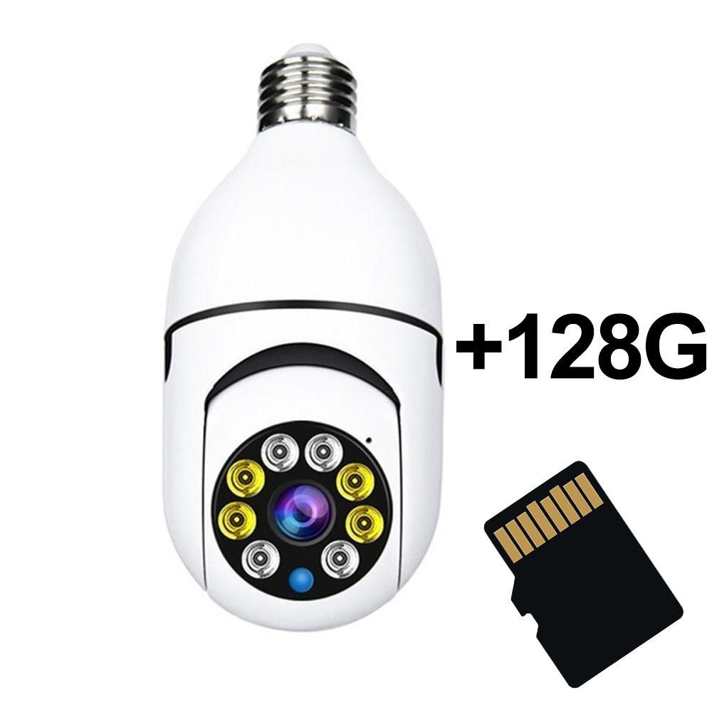 Bulb Camera Wireless IP Camera Outdoor Street WIFI PTZ Speed Dome Camera 1080P HD AI Auto Tracking CCTV Surveillance