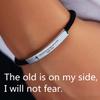 Cross Jesus Scripture Quote Bracelet Christian Bible Verse Engraved Letters Stainless Steel Bracelets Braided Rope Wristband