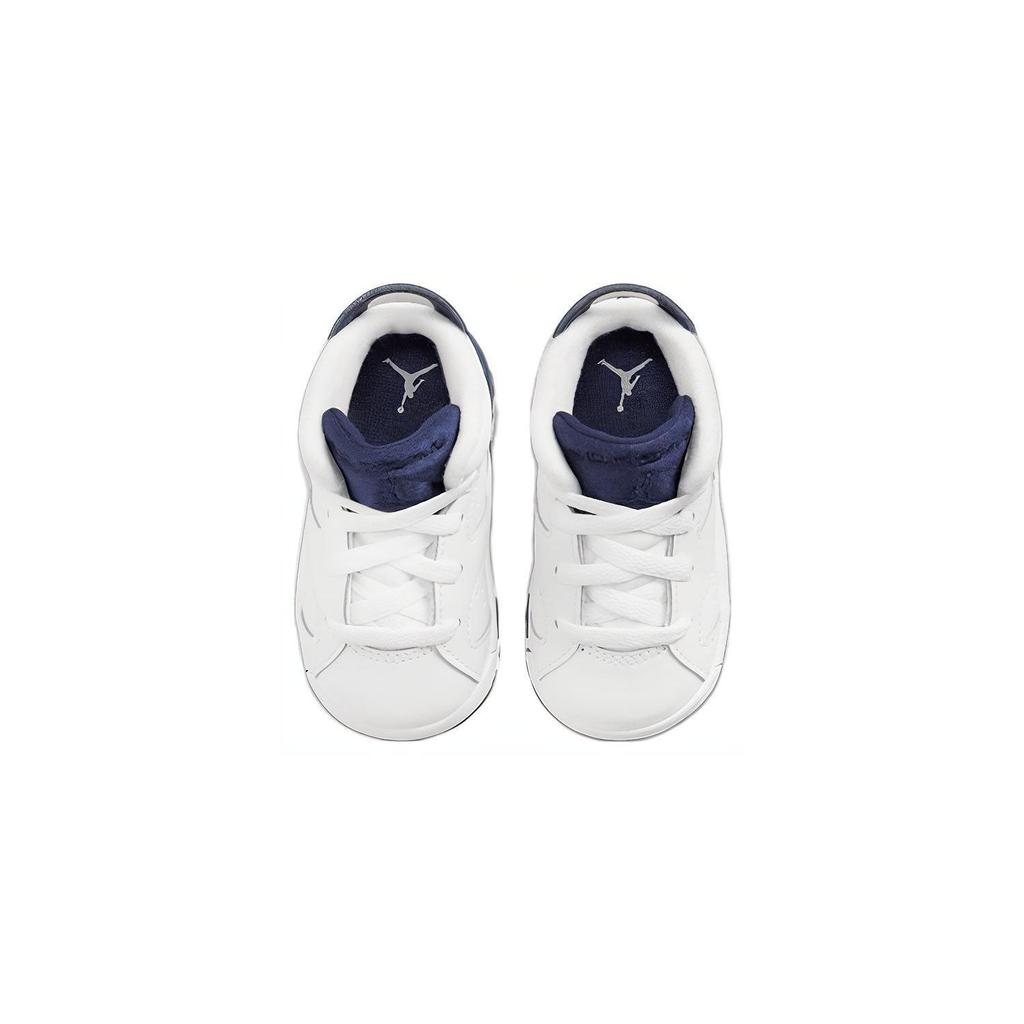 Air Jordan 6 Retro TD Midnight Navy 2022 Baby Sneakers White 384667-141
