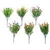Faux Plants Artificial Flowers Garden Setting As Shown 12 Bundles Lifelike Aesthetic Low Maintenance Odorless Plastic For Home