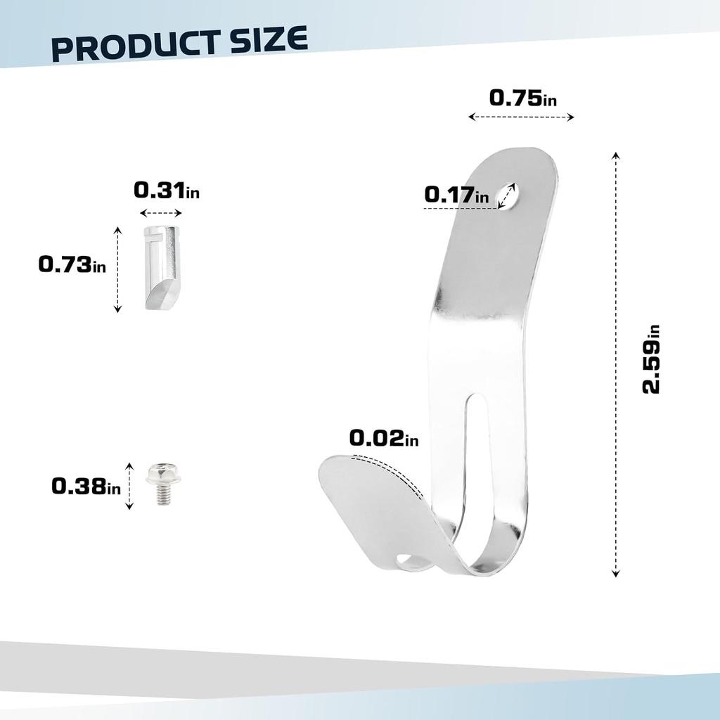 17019 Round Bar Weight Distribution Hitch Retainers Compatible with CURT | RV Trailer Weight Distribution Hitch Repalce Part #17600 or #17601
